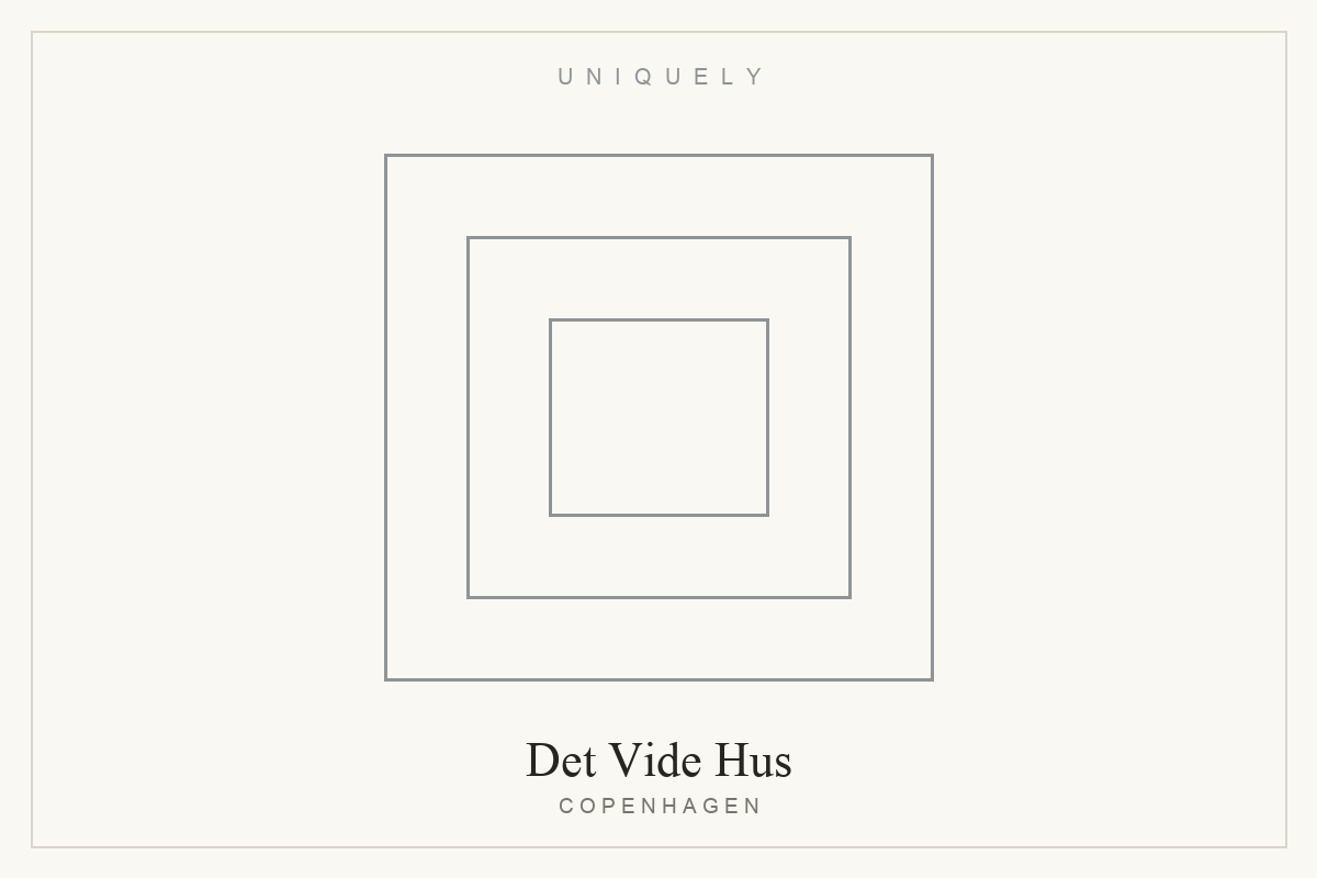 The Det Vide Hus shopfront on Krystalgade, Indre By