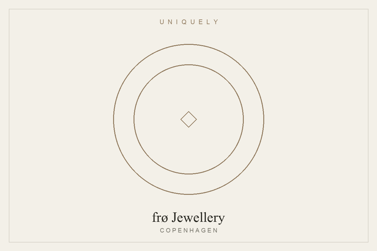 Handmade jewellery in recycled precious metals by frø Jewellery
