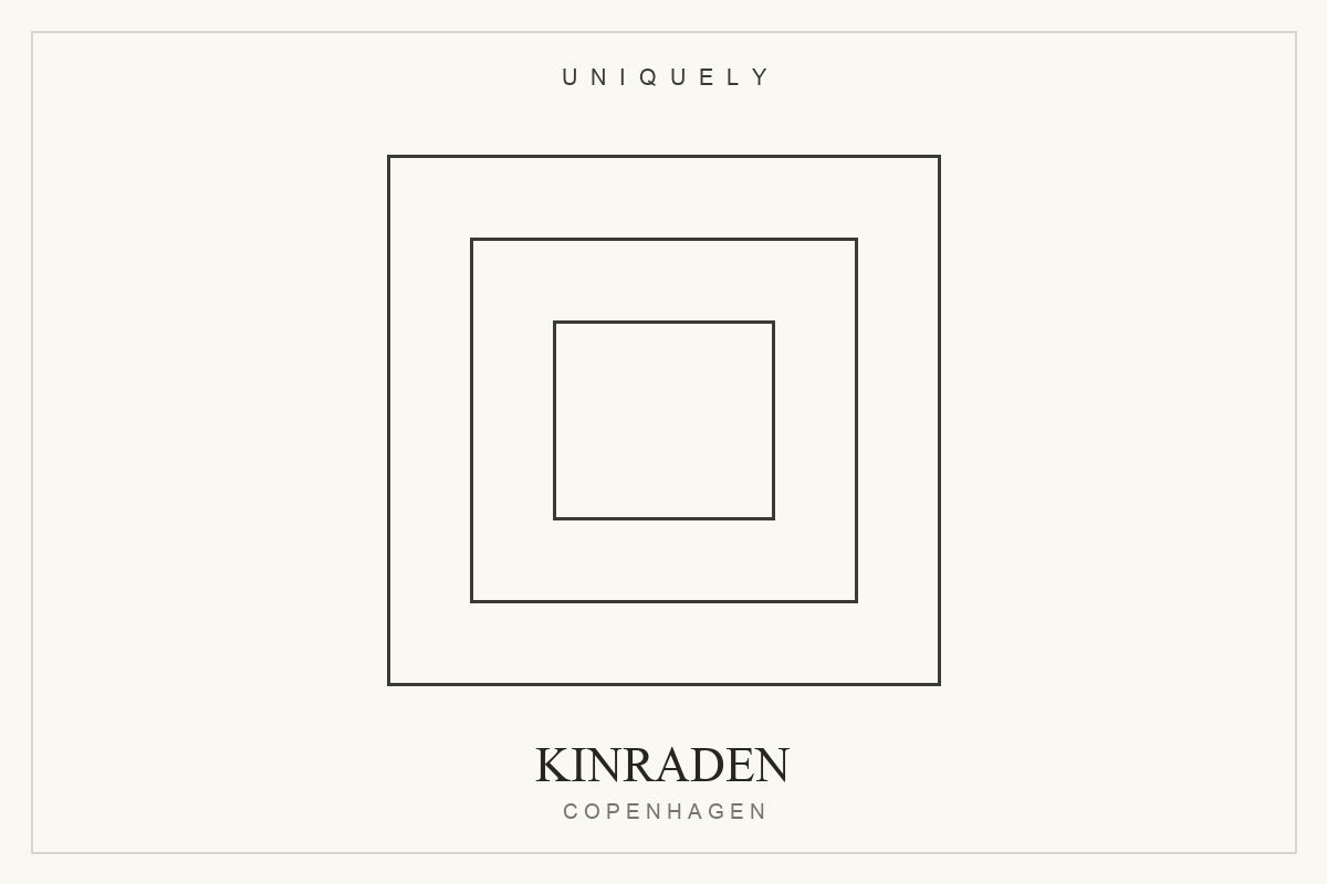 The KINRADEN concept boutique on Møntergade, Indre By