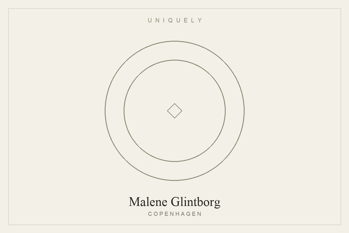 Playful geometric jewellery by Copenhagen designer Malene Glintborg
