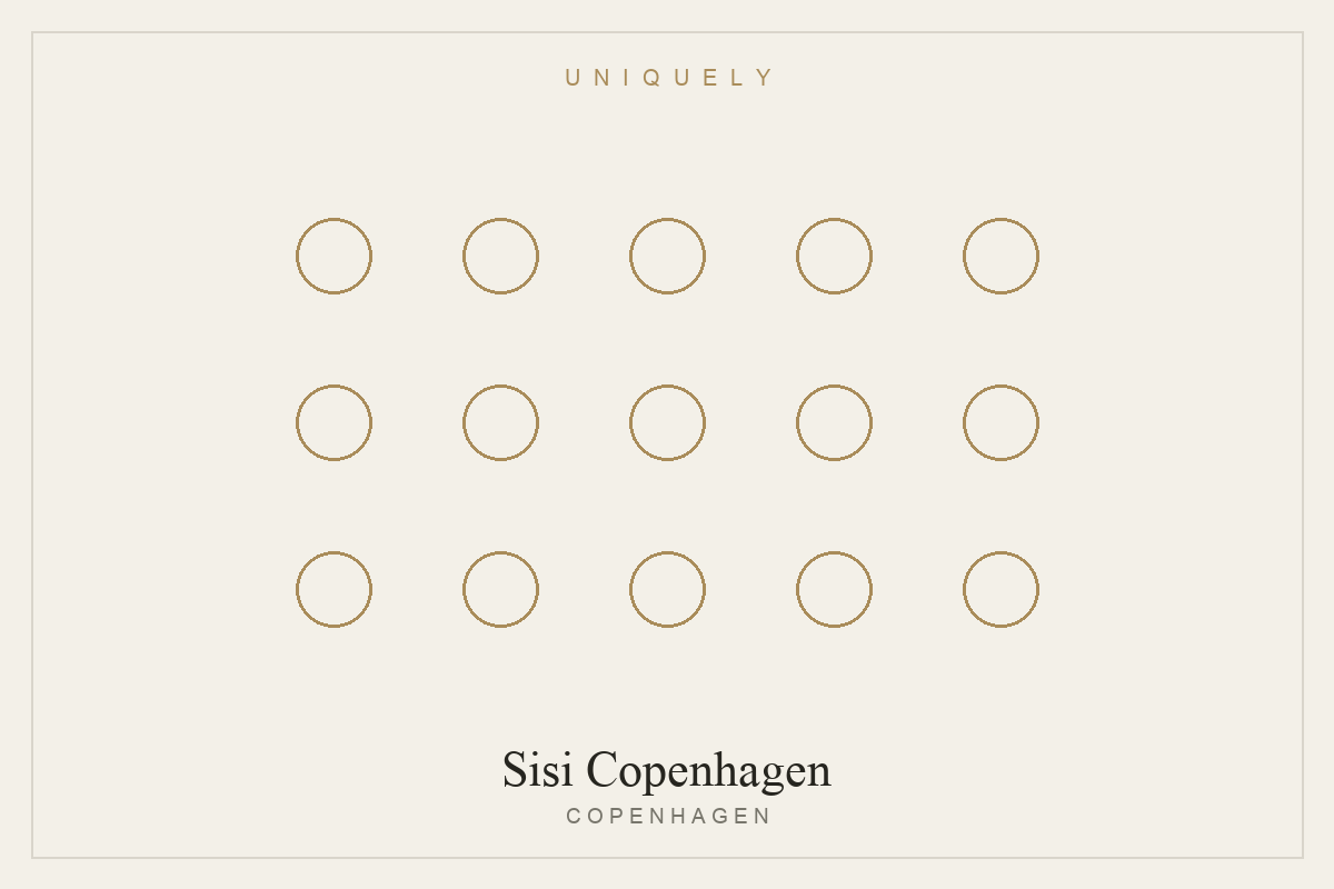 Layered necklaces and hoops from Sisi Copenhagen
